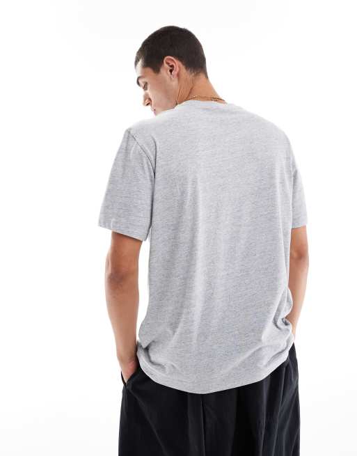 Champion – Unisex-T-Shirt in Grau mit Logo auf der linken Brust, 4 von 4