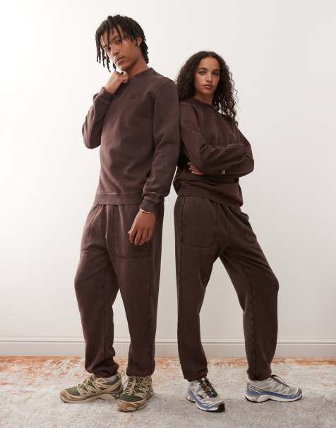 Champion unisex tracksuit in brown - view 1