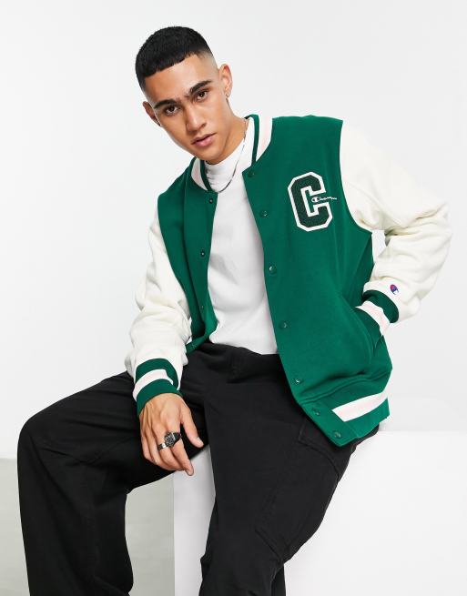 baseball jacket green