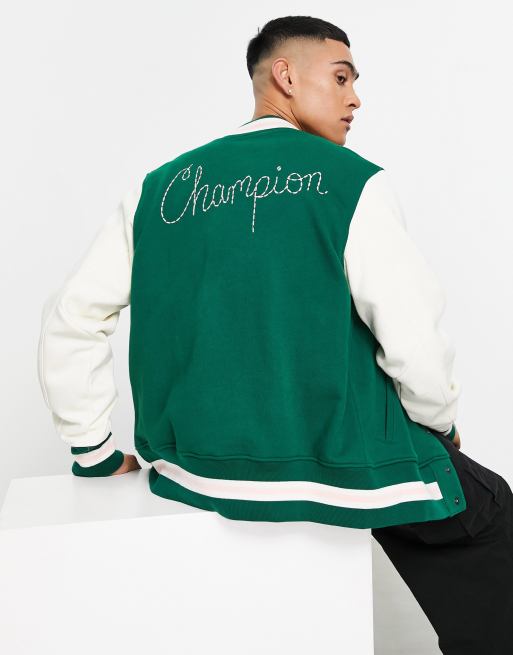 baseball jacket green