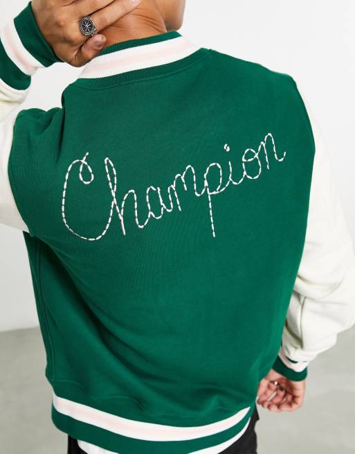 Grape Champion Varsity Jacket Deep Green - PAL Sporting goods