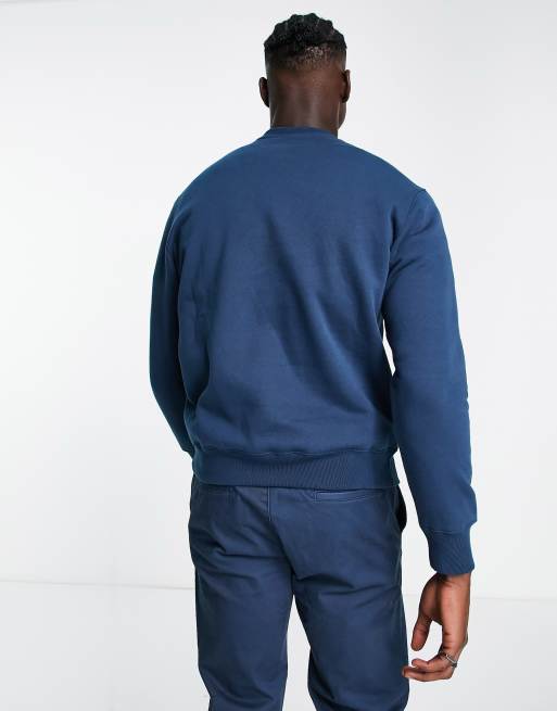 Champion varsity logo sweatshirt in blue