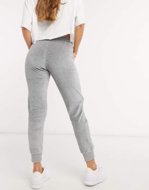 barrikade bjærgning semafor Champion velour joggers in grey | ASOS