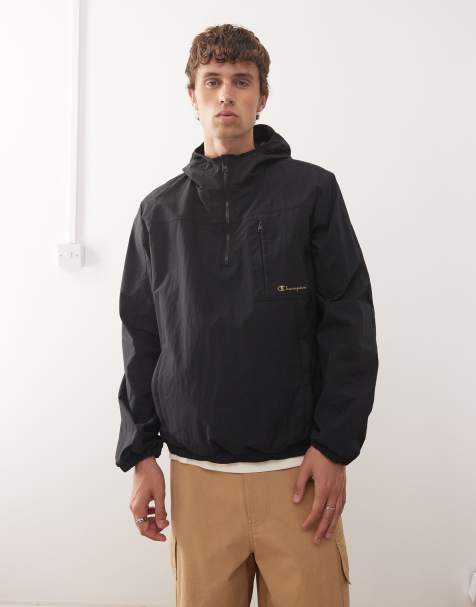 Champion - Veste à capuche et quart de zip - Noir - view 1