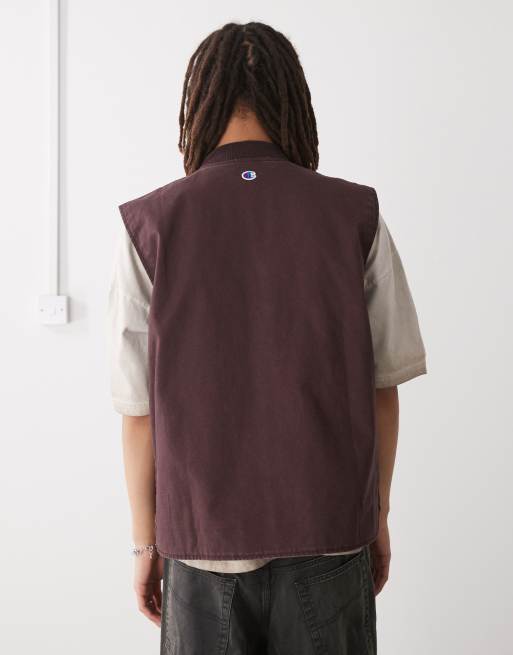 Champion - Veste sans manches à fermeture éclair - Bordeaux  , 4 de 4