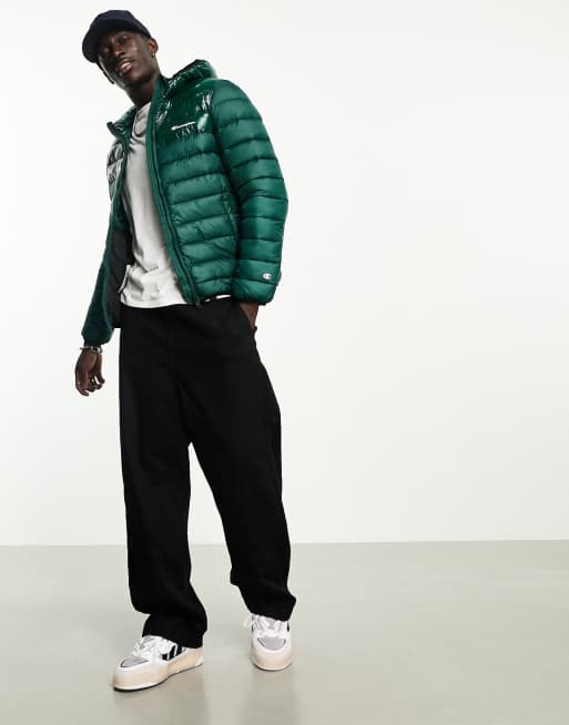 Champion – Wattierte Jacke in Grün