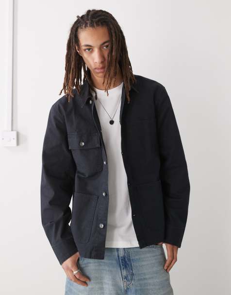 Champion woven jacket in black - view 1