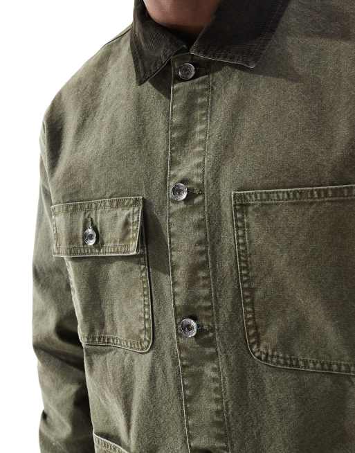 Champion woven jacket in green, 2 of 4