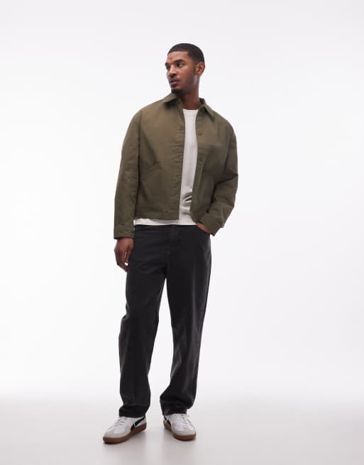 Champion woven jacket in green, 2 of 5