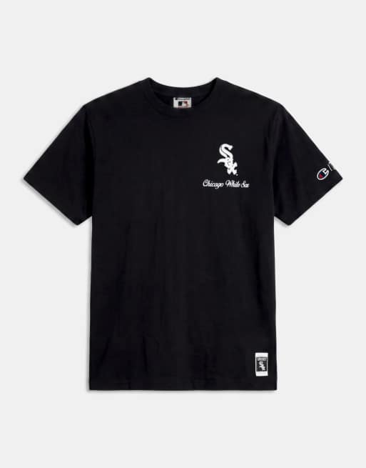 Champion x MLB Chicago White Sox T-Shirt mit Rundhalsausschnitt in Schwarz, 6 von 7