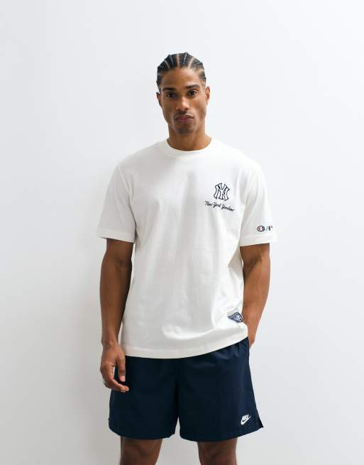 Champion x MLB New York Yankees t-shirt ras de cou écru, 5 de 7