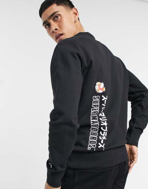 Champion x Super Mario sweatshirt in black