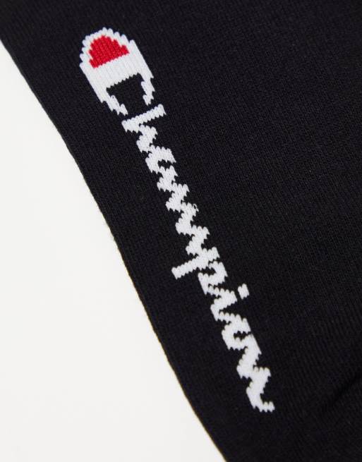 Champion – Zestaw 3 par czarnych skarpetek przed kostkę, 4 z 4