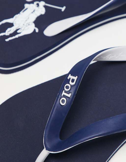 Chanclas azul marino con logo Bolt de Polo Ralph Lauren , 2 de 3