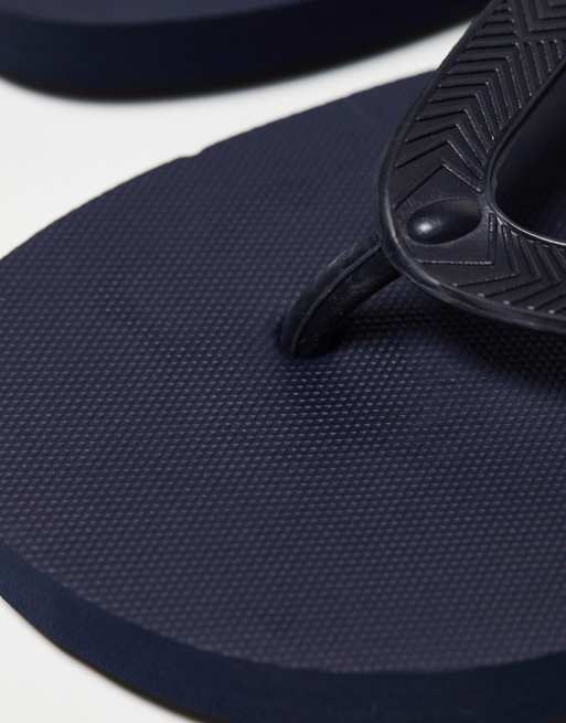 Chanclas azul marino con logo de Jack & Jones, 2 de 4