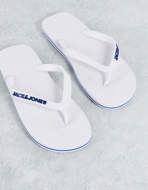 Chanclas blancas de Jack Jones ASOS
