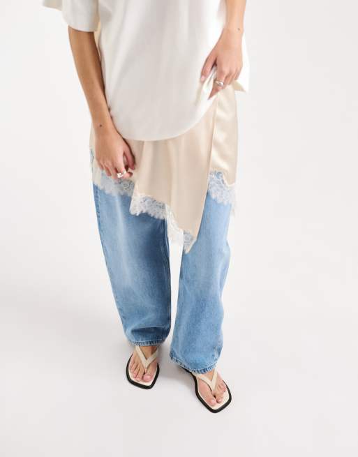 Chanclas blanco hueso de cuero Izzy de Vagabond Shoemakers, 3 de 5