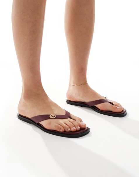 Chanclas burdeos de New Look - view 1
