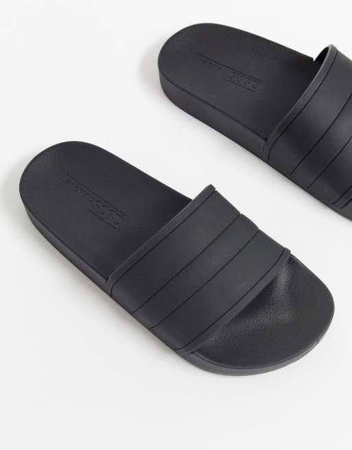 Chanclas piscina de corte ancho negro de ASOS DESIGN | ASOS