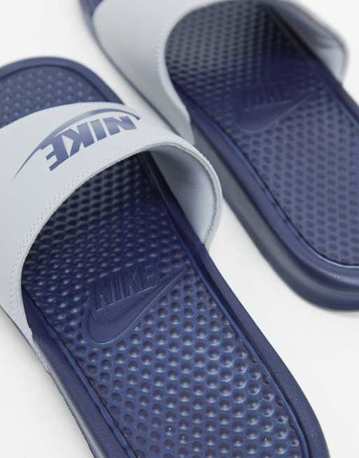 Chanclas nike azul online marino