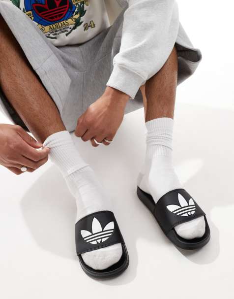Chanclas en negro adilette Lite de adidas Originals - view 1