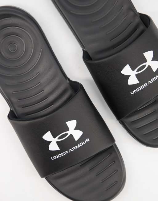 Chanclas negras de Under Armour | ASOS