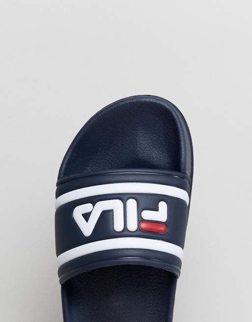 Chanclas negras con logo Morro Bay de Fila ASOS