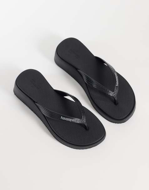 Chanclas negras con plataforma alta High Platform de Havaianas - view 1