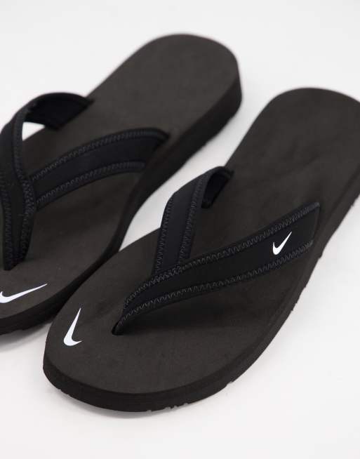 Nike best sale chanclas negras