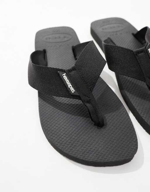 Chanclas negras Urban Classic Basic Material de Havaianas ASOS