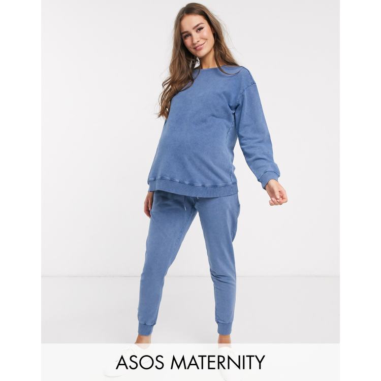 ASOS DESIGN Maternity lounge sweat & jogger set