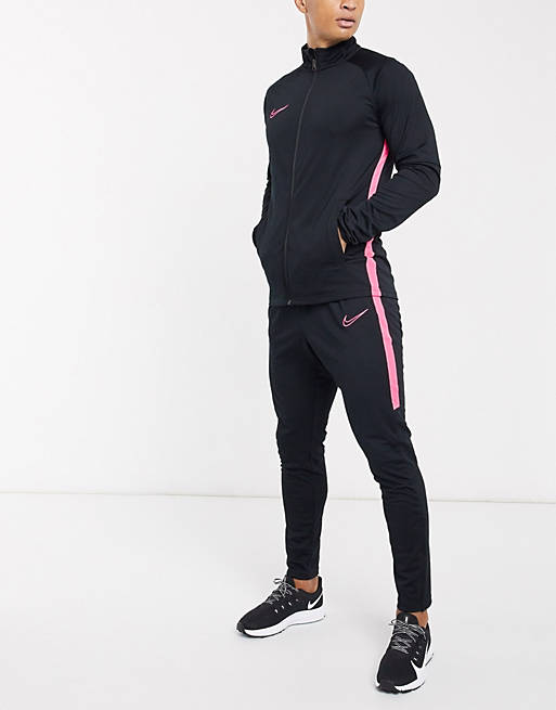 eje inundar Chimenea Chándal en negro/rosa academy essential de Nike Football | ASOS