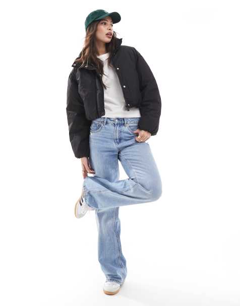 Chaqueta acolchada corta negra con cuello alzado de Pimkie - view 1