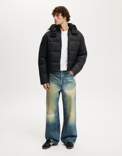Chaqueta acolchada corta negra de Cotton On, 3 de 4