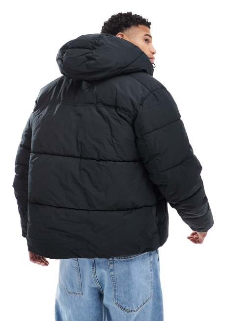 Jack & Jones short puffer jacket in black