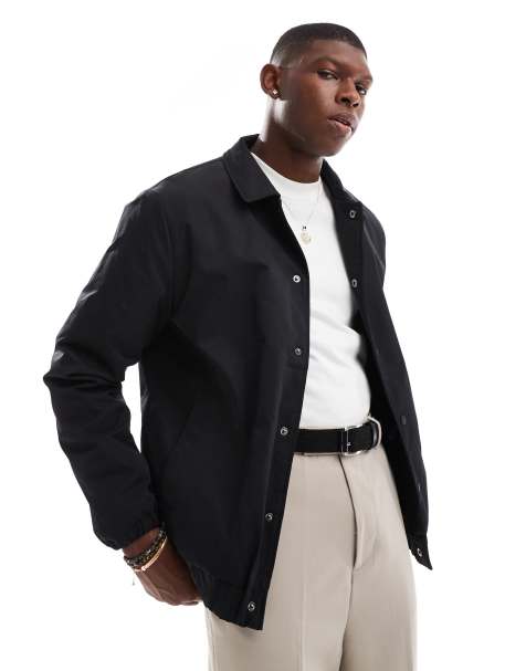 Chaqueta acolchada estilo entrenador en negro de New Look - view 1