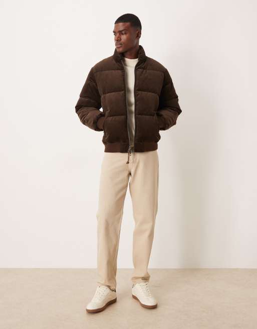Chaqueta acolchada marrón con logo de icono de Polo Ralph Lauren, 2 de 5