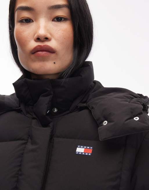 Chaqueta acolchada negra con diseño de cuadrícula Alaska de Tommy Jeans, 3 de 4
