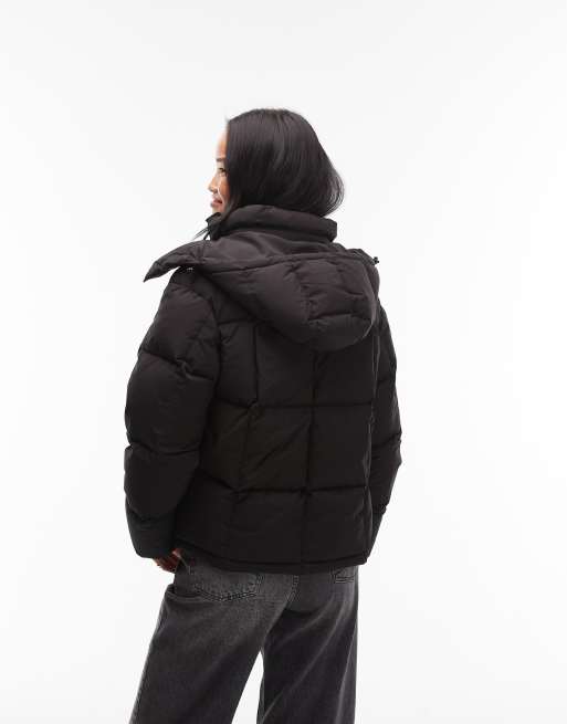 Chaqueta acolchada negra con diseño de cuadrícula Alaska de Tommy Jeans, 4 de 4