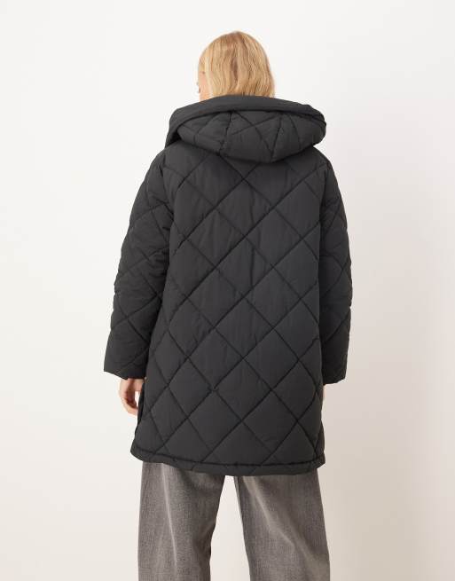 Chaqueta acolchada negra con forro a cuadros escoceses Kailyn de Barbour, 4 de 4