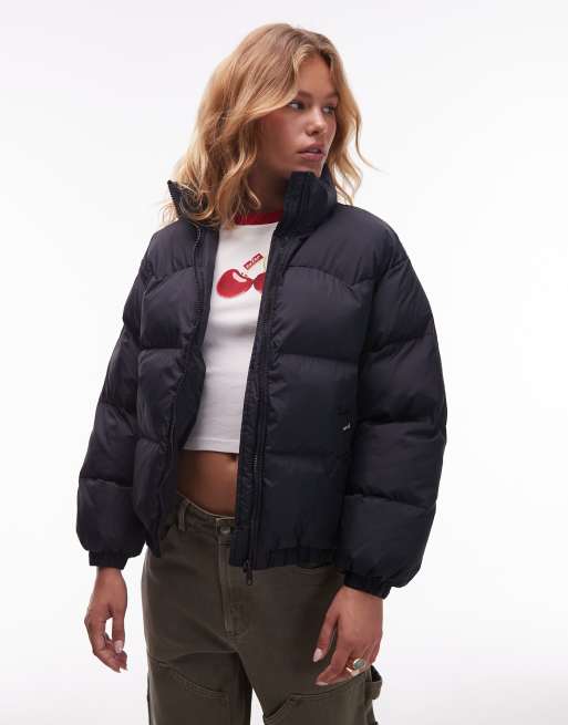 Chaqueta acolchada negra de estilo wéstern de nailon Noe de Levi's, 2 de 4