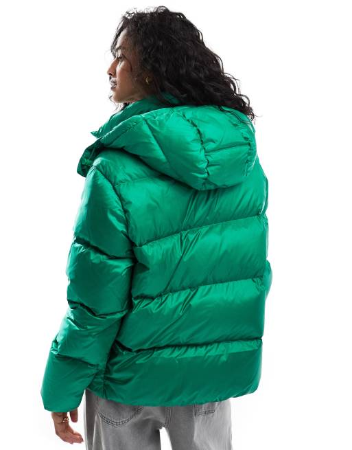 Chaqueta acolchada verde con logo de plumón de Polo Ralph Lauren, 4 de 4