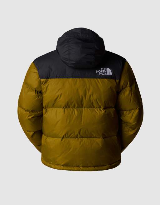 Chaqueta acolchada verde y negra 1996 Retro Nuptse de The North Face, 3 de 4