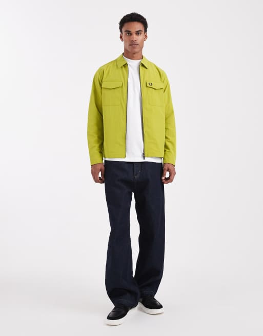 Chaqueta amarillo tenis estilo camisa con cremallera de Fred Perry, 2 de 5
