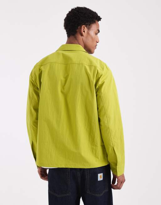 Chaqueta amarillo tenis estilo camisa con cremallera de Fred Perry, 3 de 5