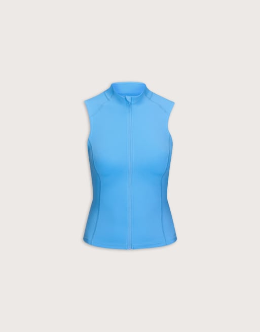Chaqueta azul cielo sin mangas con cremallera Skinluxe de TALA, 3 de 3