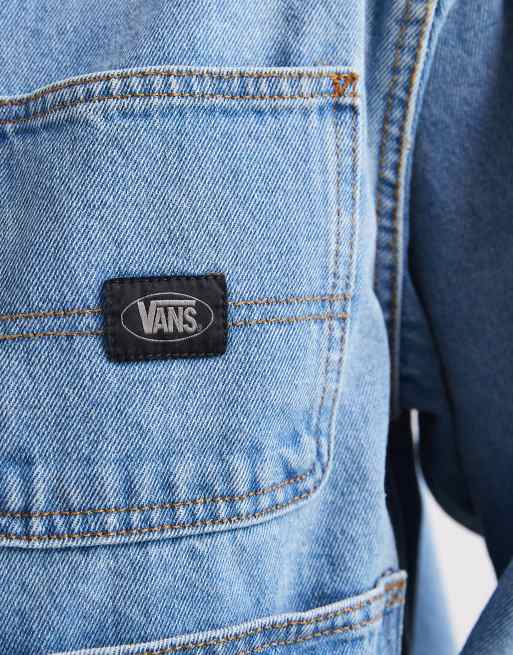 Chaqueta azul de corte cuadrado y estilo worker con lavado a la piedra Emily de Vans, 3 de 4