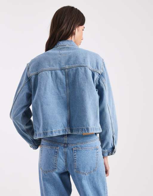 Chaqueta azul de corte cuadrado y estilo worker con lavado a la piedra Emily de Vans, 4 de 4
