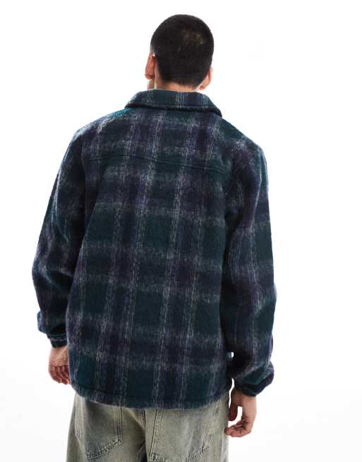 Chaqueta azul marino a cuadros Hideout de Santa Cruz, 4 de 4