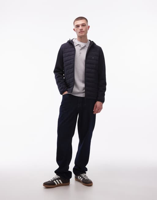 Chaqueta azul marino acolchada con capucha Performance de Tommy Hilfiger, 2 de 5